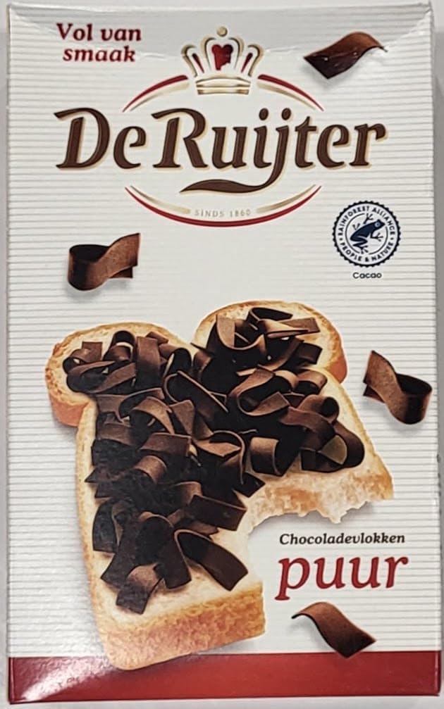 De Ruijter Dark Chocolate Flakes 7 Ounce Box (Pack of 3)