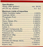 Sodium Chloride ACS Grade – 99% High Purity Crystals, 500 Grams (1.1 lb)