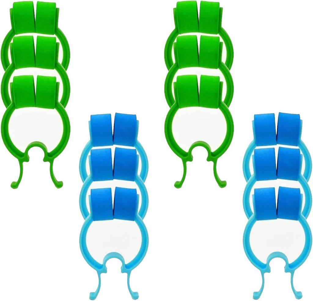 12 PCS Stop Nosebleeds Epistaxis Clip Nose Bleed Stopper Nasal Clip Treatment, Nose Clamp for Emergency or Accident (Blue and Green)