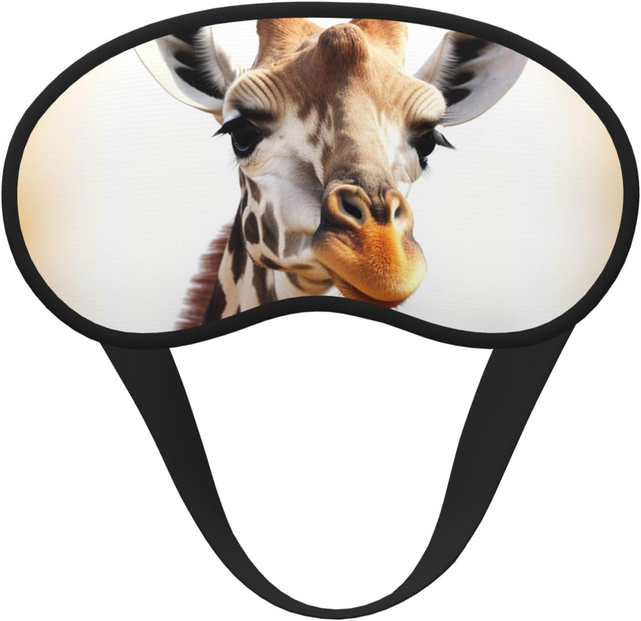 Cute Giraffe Sleep Mask for Women Girls Men Soft Comfortable Eye Mask with Adjustable Strap Blackout Eye Sleep Shade Cover for Travel Yoga Nap Shift Work