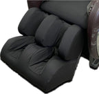 Massage Chair Cover,Full Body Massage Chair Cover-Shiatsu Slipcover Recliner Chair Cover,Universal Washable Stretch Fabric Armchair Slipcovers,Dust Protection Sofa Covers (Black, A- Foot)