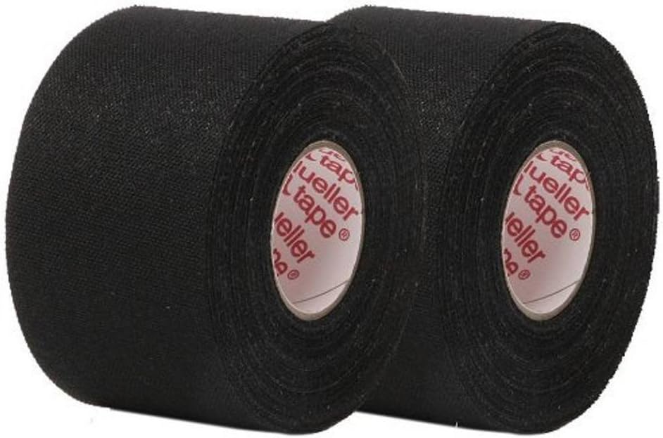 Mueller- Black Athletic Tape 1.5"X 10yds, 2 Pack