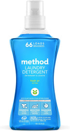 Method Liquid Laundry Detergent, Fresh Air, 66 Loads Per Bottle, Stain Remover, 53.5 Fl Oz (Pack of 1)