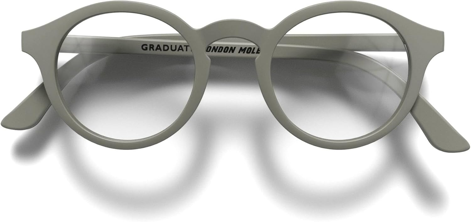 LONDON MOLE® Graduate reading glasses | Cool round panto shaped readers | Men’s Women’s Unisex | Spring hinges