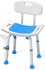 HOMLAND Shower Chair for Inside Shower with Removable Back, 400 lbs Heavy Duty Bath Seat for Bathtub, Safety Bath Stool for Seniors and Disabled