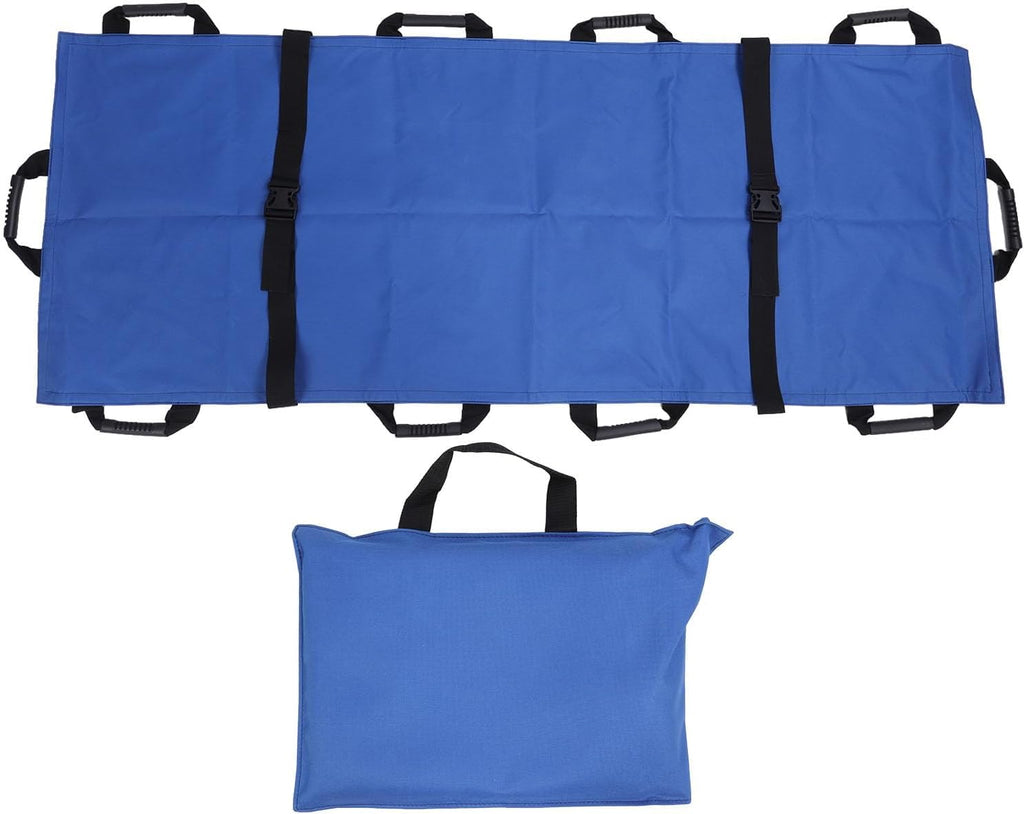 Positioning Bed Pad with 10 Handles, Oxford Cloth Transfer Sheet for Turning, with Blue Storage Bag