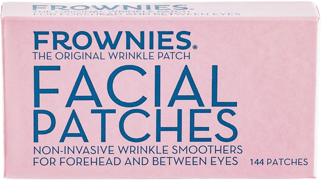 Frownies Forehead and Between the Eyes Wrinkle Patches - Hypoallergenic Facial Patches to Smooth & Soften Forehead Wrinkles & Eleven Lines - For Overnight Use, 144 Patches