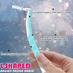 interdental Brushes, Angle Interdental Brushes, L- Shaped, Medium (0.6mm) for Normal & Medium Small Gaps, Dental Brush for Cleaner Interdental Toothpick, Tooth Flossing Oral Hygiene Flosser