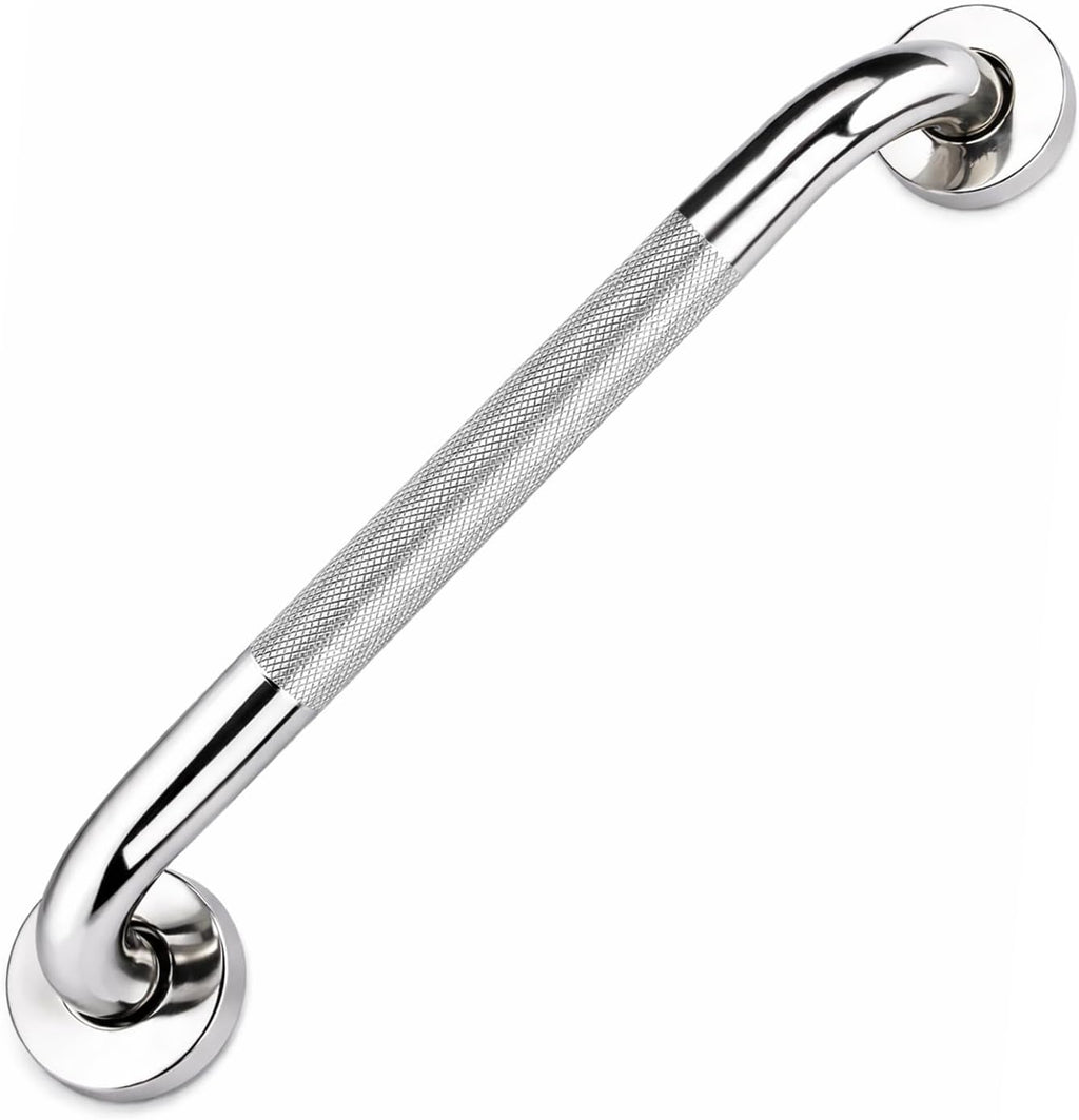 supregear Bathroom Grab Bar Rail, 304 Stainless Steel Non-Slip Bathroom Handle, Safety Handle, Indoor/Outdoor Auxiliary Handle for Kitchen Bedroom Bathtub, Shower and Steps, 10 inch