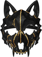 L'VOW Adult Full Face Mask Animal Skull Mask Realistic Scary Head Mask for Masquerade Halloween Party