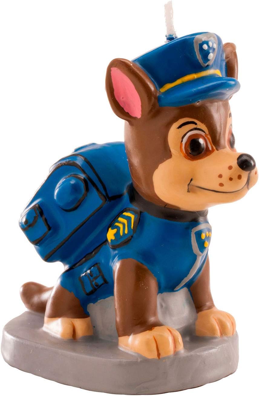 Dekora - 346170 PAT PATROUILLE Candle Figurine 3D Blue Wax 9 x 5 x 15 cm