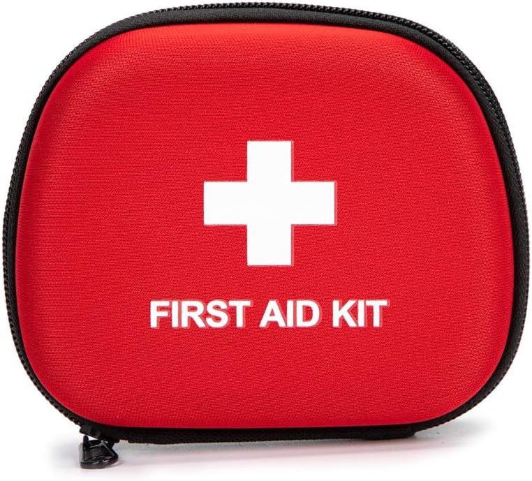 First Aid Hard Case Empty, First Aid Hard Case First Aid EVA Hard Red Medical Bag for Home Health First Emergency Responder Camping Outdoors (5x4x1.8 Small)