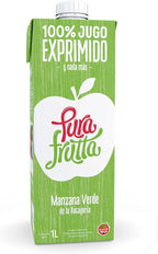 Pura Frutta - Green Apple Juice - 33.8 fl oz (1L) Juice Boxes, 8-Pack Box - 100% Natural & Cold-Pressed, Not From Concentrate (NFC), No Sugar Added - Patagonia Apple - Crisp & Refreshing Taste