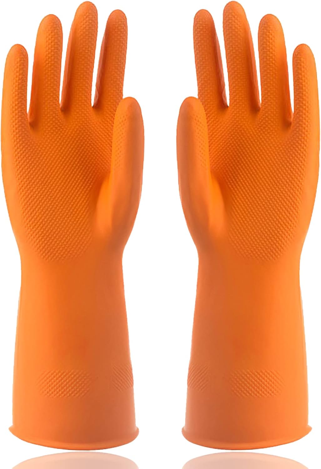 Sibba 1 Pairs Rubber Gloves Dishwashing Kitchen Dish Clean Wash Household Dishwasher Heavy Duty Bathroom Gardening