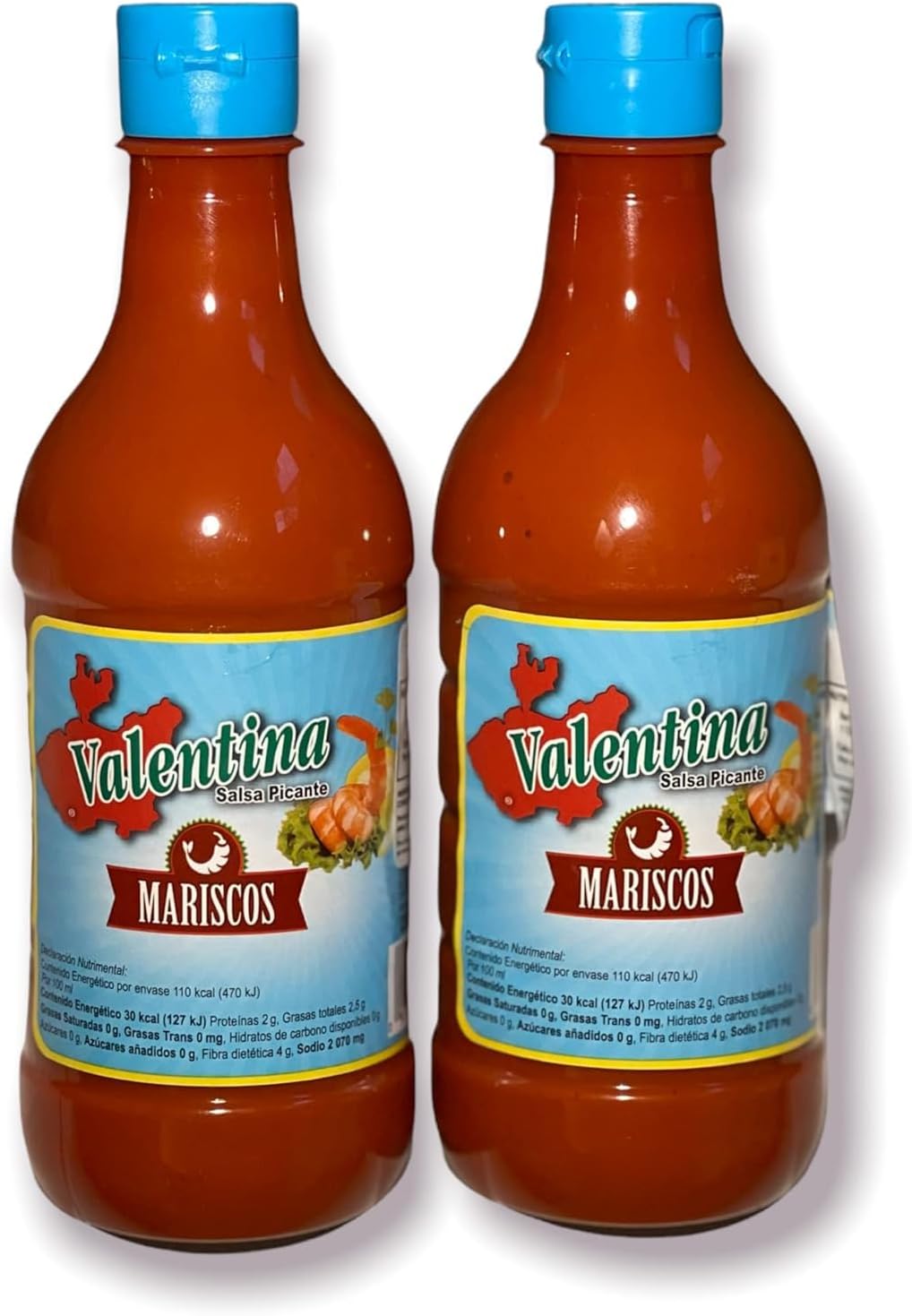 Valentina Salsa Picante - Mariscos (2 Pack) 8.4 fl oz ea - Made In Mexico