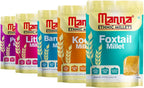 Manna Millets 5kg - Natural Grains Combo Pack of 5 Foxtail 1kg, Kodo 1kg, Little 1kg, Barnyard 1kg, Proso 1kg