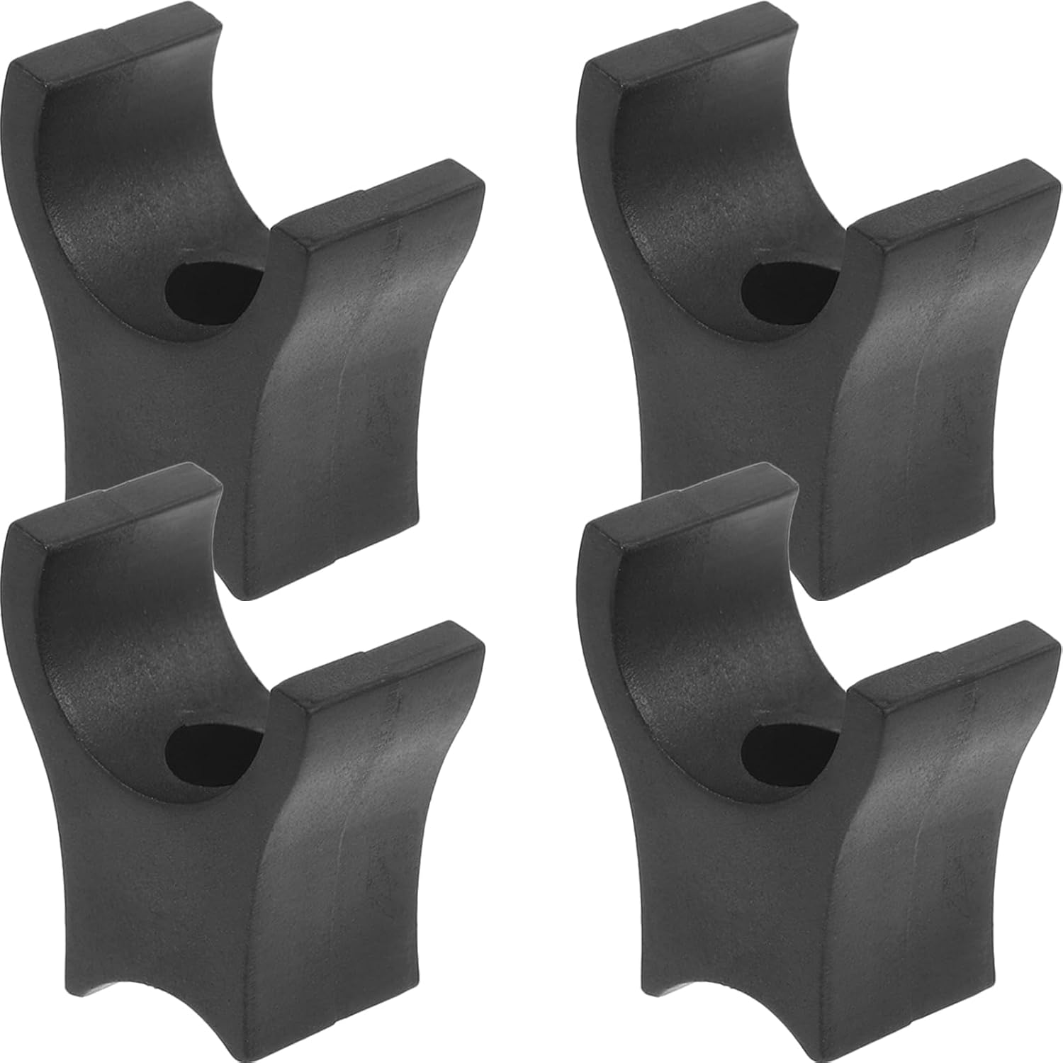 Wheelchair Support Block 4Pcs Replacement Parts Seat Rail Guide for Drive and Transport Wheelchairs Durable Cushion Accessories 1.37X1.18X0.66In