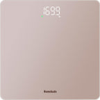 Homebuds Digital Bathroom Scale for Body Weight, High Precision Assured by Weight Scale Professional Factory Since 2001, Bright White LED and Step-On, 3*AAA Batteries Included, 400lb/182kg, Rose Gold