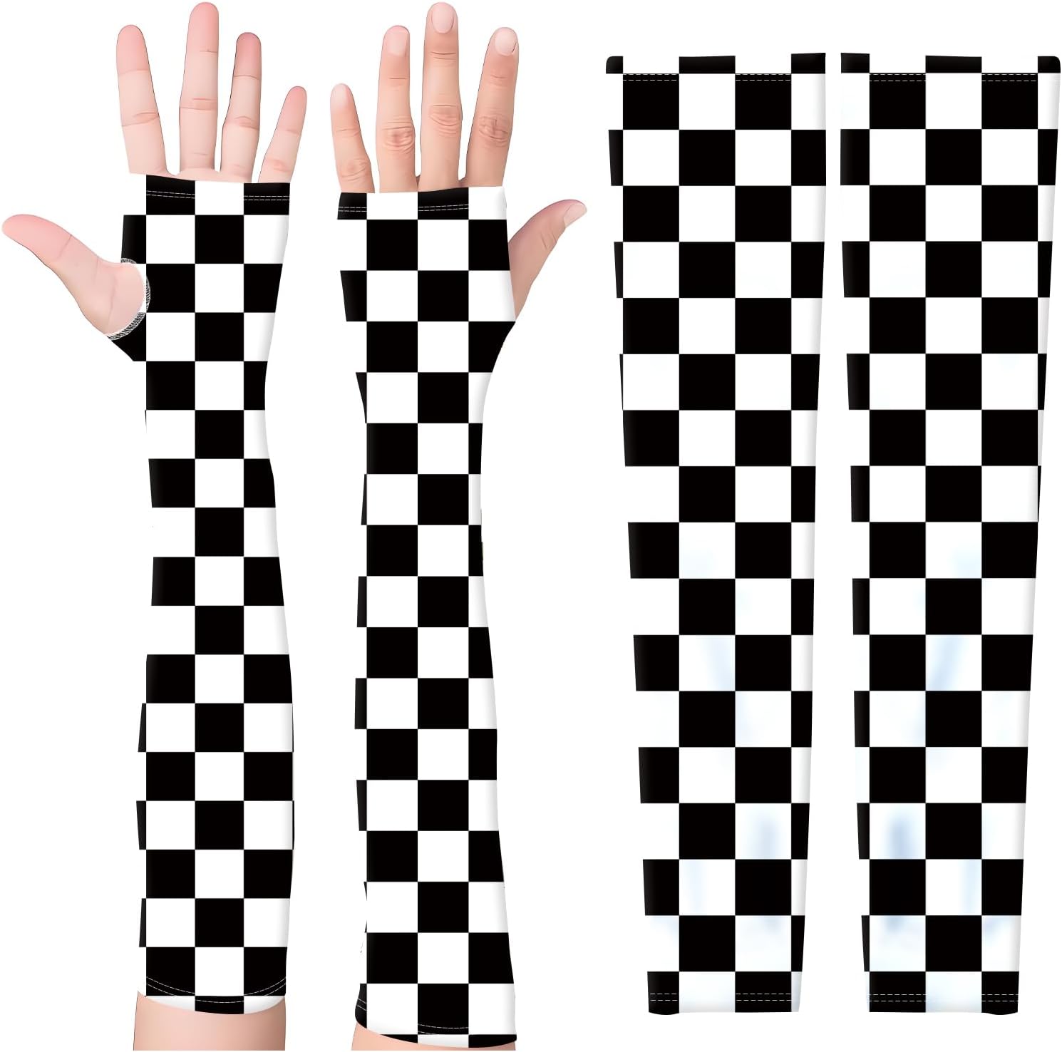 Gardening Sleeves, Cooling Arm Sleeves with Thumb Hole, Anti-Scratch Arms Covers for Garden Sports Outdoors