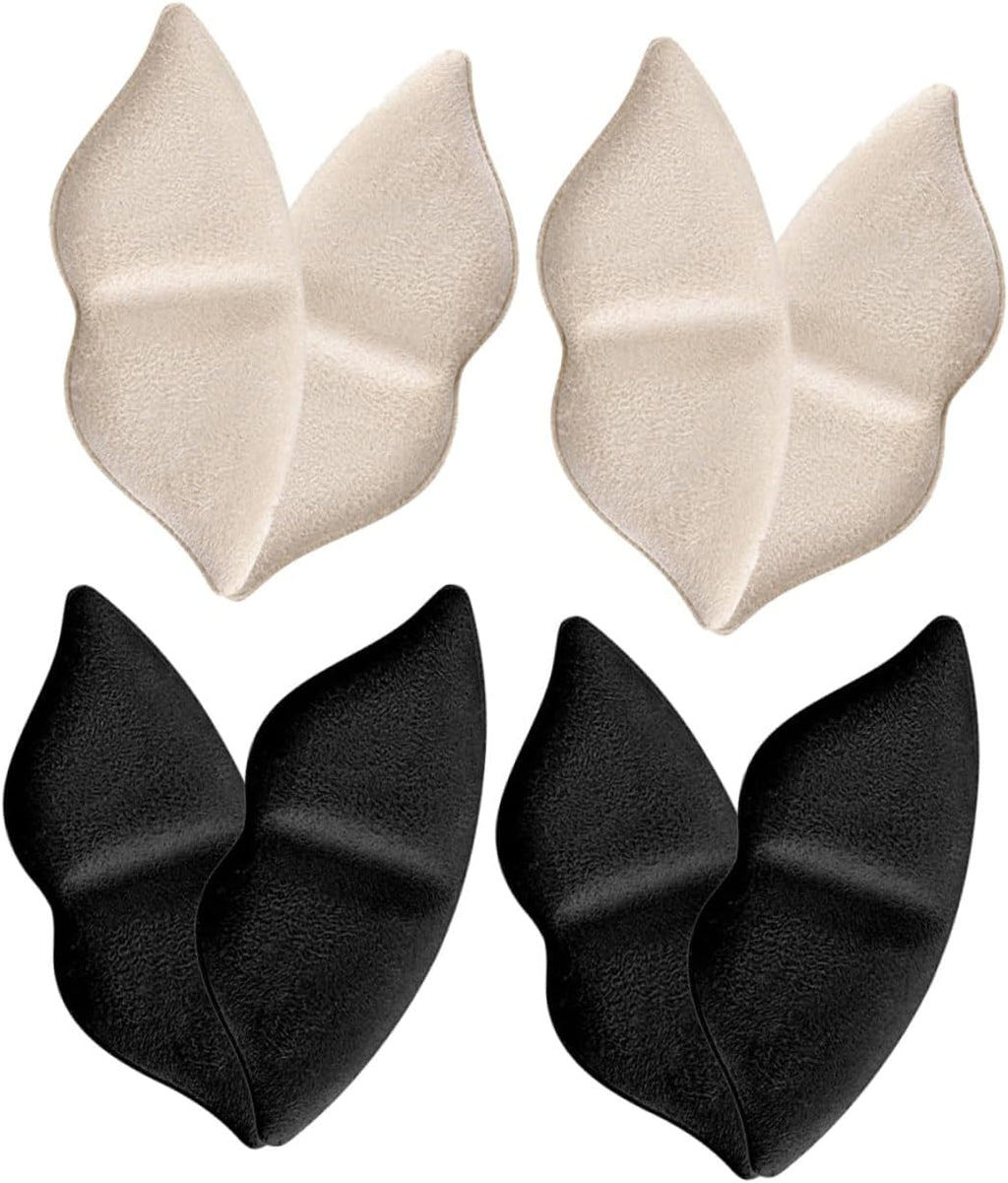 MAGICLULU 4 Pairs Lip-Shaped High Heel Cushions Adhesive Heel Pads Soft Foam Liners for Women Comfortable Wear-Resistant Shoe Inserts for Foot Protection
