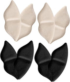 MAGICLULU 4 Pairs Lip-Shaped High Heel Cushions Adhesive Heel Pads Soft Foam Liners for Women Comfortable Wear-Resistant Shoe Inserts for Foot Protection