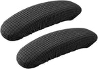 Office Chair Arm Armrest Covers – Stretchable Slipcover Protector Sleeve for Computer Gaming Desk Rotating Chairs Easy Install & Clean, Comfortable (Matt Black, 1 Pair)