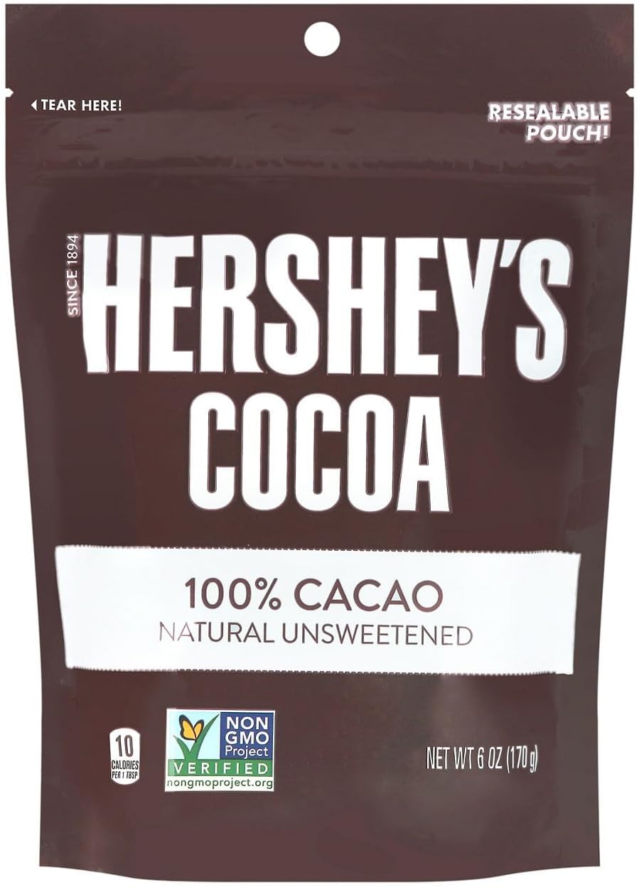 Hersheys, Cocoa 100% Cacao Natural Unsweetened, 6 Ounce