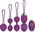 4 Kegel Balls for Women Tightening Exercise Set, Different Kegel Weights for Pelvic Floor Muscle, Pelvic Floor Trainer System for Beginners & Advance (Purple)