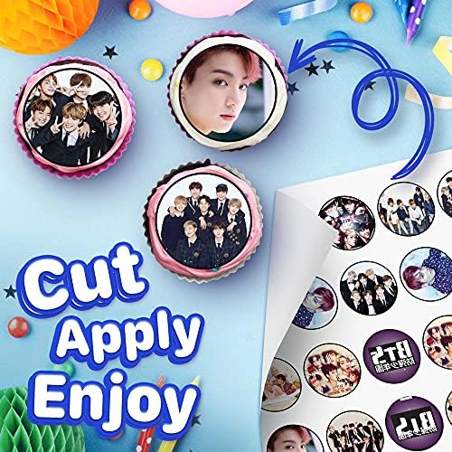 30 x Edible Cupcake Toppers – Music Themed Collection of Edible Cake Decorations | Uncut Edible on Icing Sheet