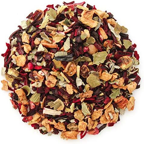 Teabloom Organic Herbal Tea, Wildberry Mélange Loose Leaf Tea, Berry Flavor Herbal Tea, USDA Organic Certified and Kosher Certified Fruit Tea Blend, 3.88 oz/110 g Canister Makes 35-50 Cups