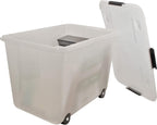Advantus 34009 Rolling Storage Box, Letter/Legal, 15-Gallon Size, Clear