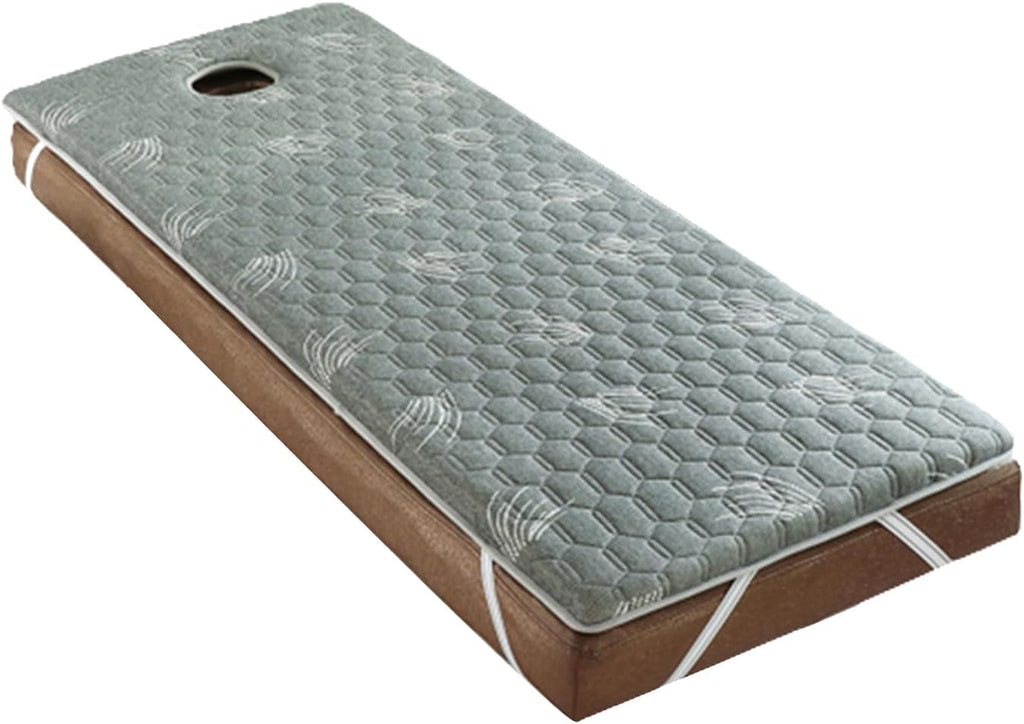 KKCD Square/Round/Trapezoidal Head Memory Foam Mattress Topper for Massage Table,Non-Slip Beauty Salon Bed Mattress with Breath Holes,3/4/5/6cm Thick Lash Bed Cushion Topper,5cm/2.0in,S 70x180cm