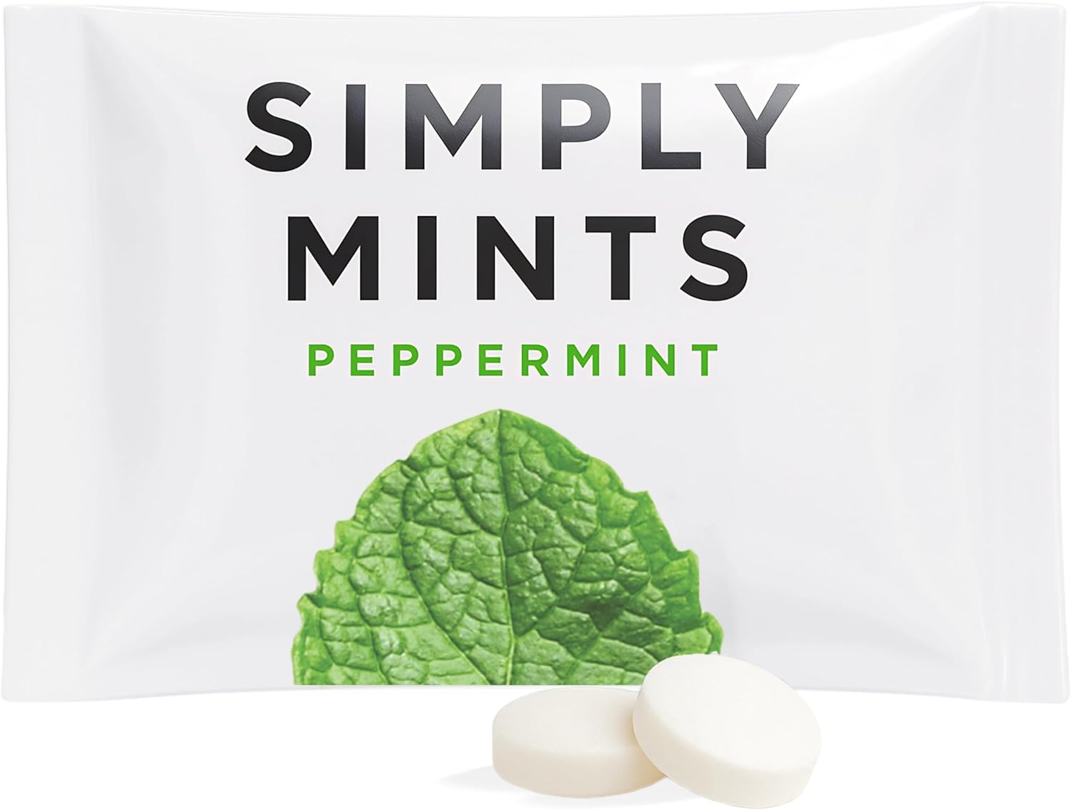 SIMPLY Peppermint Breath Mints, Individually Wrapped Breath Mints in Bulk, 50 Packets (2 per Packet) | Perfect for Office, School, Travel, Party Favors, Restaurants & Hospitality
