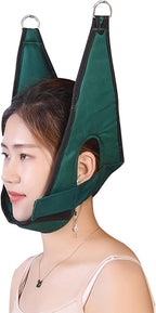 Cervical Neck Traction Device Over Door for Home Use, Portable Overhead Stretcher Hammock for Neck Pain Relief, Physical Therapy AIDS for Neck Decompressor, Arthritis, Disc Bulges
