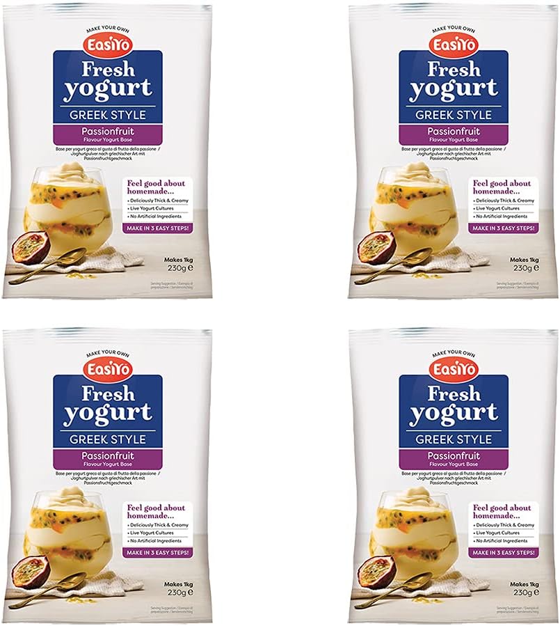 Easiyo Greek & Passionfruit Premium Yoghurt Mix 230g (Pack of 2)