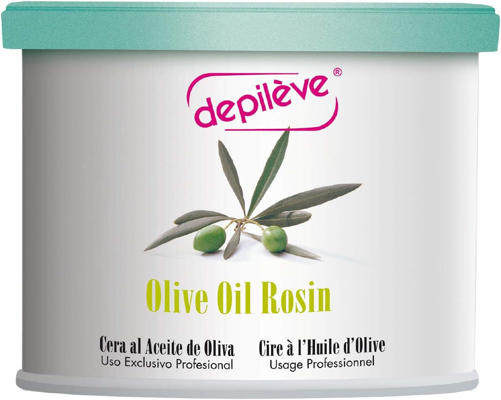 Depileve Strip Wax for Hair Removal - Olive Oil Rosin Wax 14 oz - Ideal for Dry and Suntanned Skin