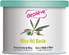 Depileve Strip Wax for Hair Removal - Olive Oil Rosin Wax 14 oz - Ideal for Dry and Suntanned Skin