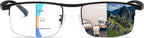 Photochromic Progressive Multifocus Reading Glasses Anti-blue Light Transition Multifocal Readers Clear Sunglasses