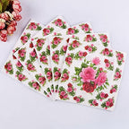 Flower Paper Napkins,Luncheon Party Napkins Serviettes 40 Count 2-Ply, 13 x 13 Inch