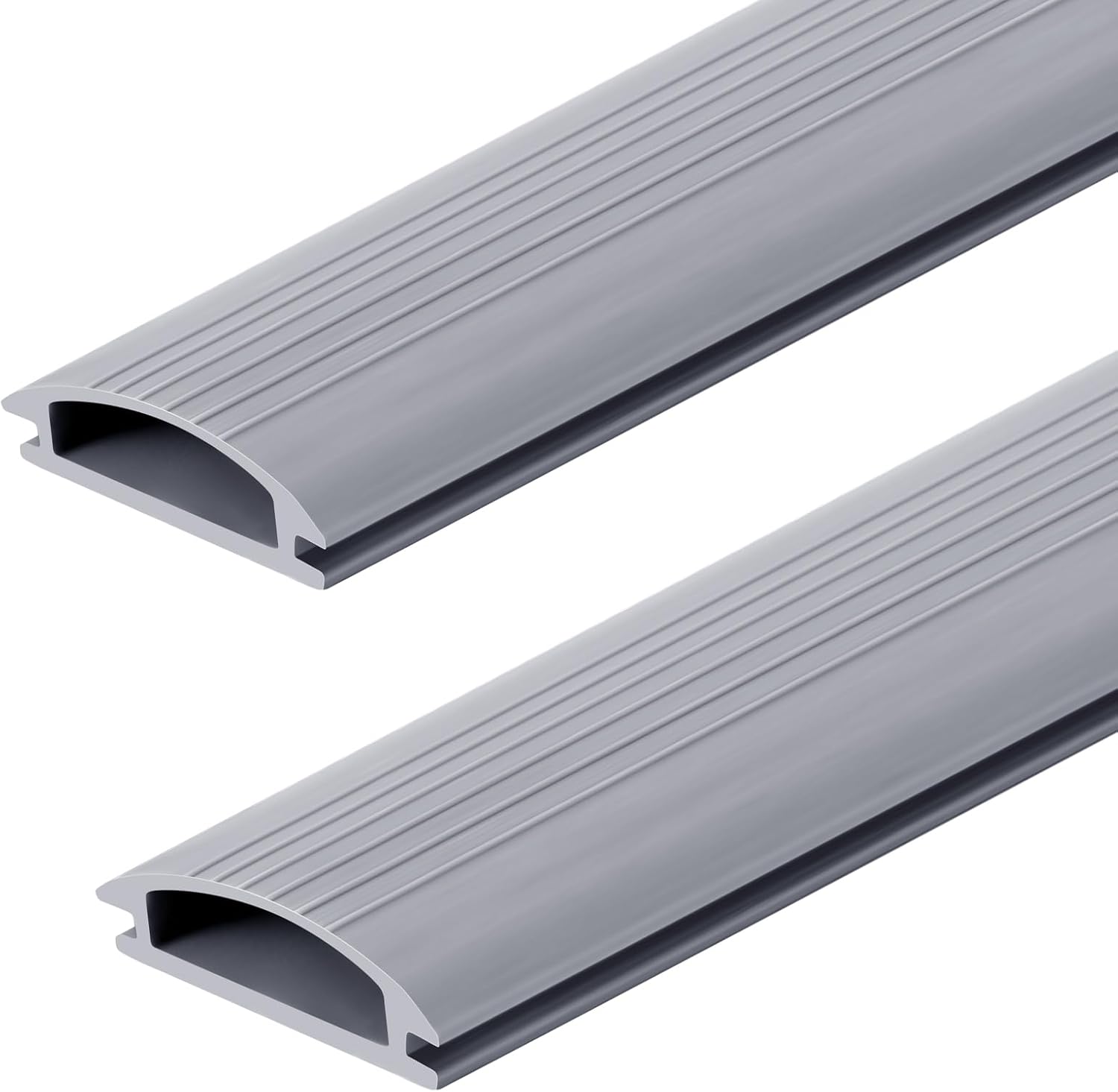 2 Pack 36 Inch Door Threshold Seal Vinyl Replacement Insert for Adjustable Height Aluminum Thresholds 1-5/16 x 3/8 Inch Gray Flexible Door Threshold Strip for Exterior Front Door Weather Stripping