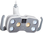Dental Oral Exam Light with LCD Display, 6 LED Shadowless Lamp, Adjustable Color Temperature 3500K–5500K, φ22mm Joint, 9W, 1.5kg, for Dental Chair & Surgical Use