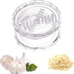 Transparent Manual Garlic Twist, Multi-Functional Mincer & Grinder for Garlic, Onion, Ginger, Herbs, Nuts, Impact Resistant Kitchen Gadget & Home Accessory