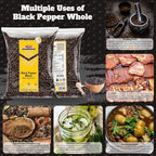 Rani Black Pepper Whole (Peppercorns), Premium MG-1 Grade 80oz (5lbs) 2.27kg Bulk ~ All Natural | Gluten Friendly | Non-GMO | Kosher | Product of Vietnam | Perfect size for Grinders!