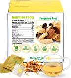 Soilmount - Tangerine Peel Tea - |Chen Pi| - Pure Herbal Tea - Natural, Organic, Non-GMO, Clean Ingredients, Caffeine Free (18 Tea Bags, Box 1)
