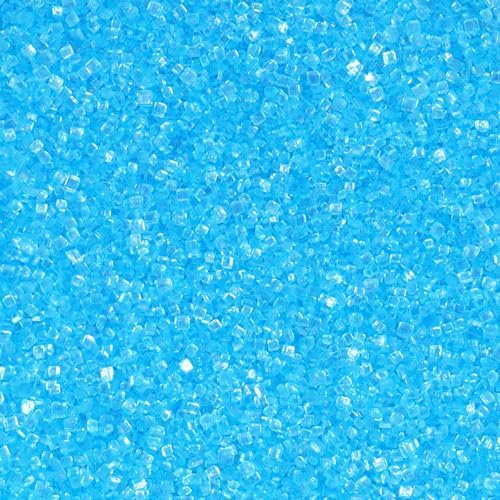 Blue Sprinkles, Light Blue Sanding Sugar Crystals, 4.6 oz Edible Sparkling Sugar for Baking Topping, Cupcakes, Cookies, Ice Cream & Cake Decorating, Wedding Shower Party Christmas Supplies