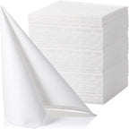 LEKOCH 100-Pack Premium Airlaid Napkins & Guest Towels - 16x16 Inch Large Linen-Feel Disposable Paper | Ultra Soft, Absorbent & Cloth-Like | For Dinner, Wedding, Party, Kitchen, Bathroom