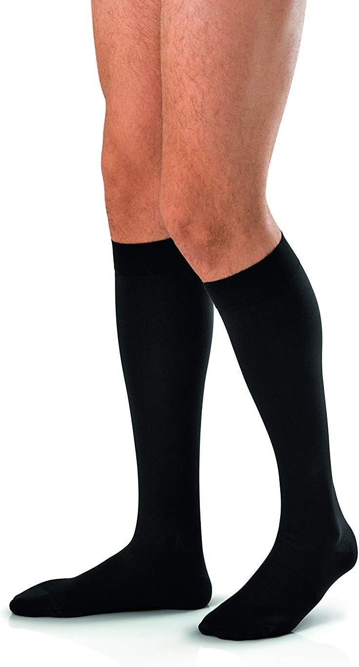 JOBST forMen Knee High 30-40 mmHg Ribbed Dress Compression Socks