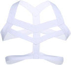 YiZYiF Men's Strong Nylon Elastic Straps Brace Body Chest Harness Costumes Clubwear