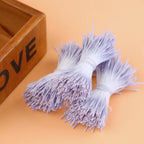 Sorrento Crafts 400PCS Light Purple Long Flower Stamen Double Heads 1mm Artificial Stamens for DIY Scrapbooking Pistil Cake Craft Wedding Home Decoration