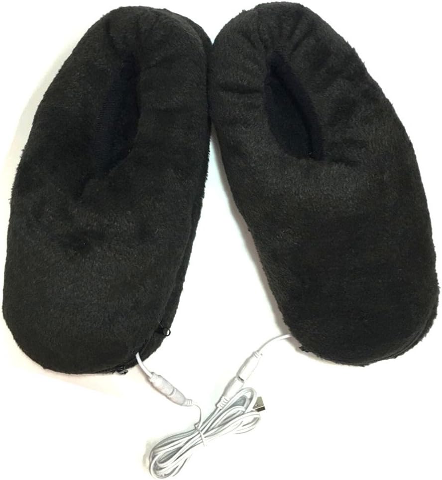 USB Heated Shoe Electric Heating Slippers Foot Heaters - Can Unpick and Wash